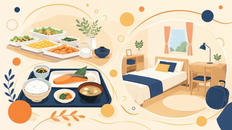 合宿免許 食事・宿舎のイメージ