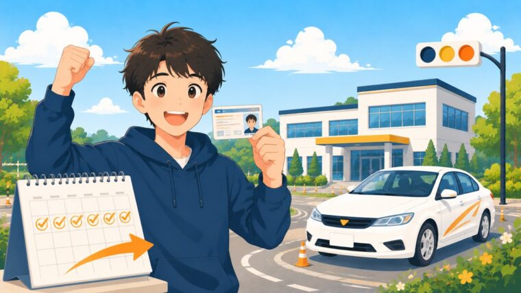 運転免許を最短で取るイメージ
