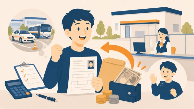 教育訓練給付金のイラスト