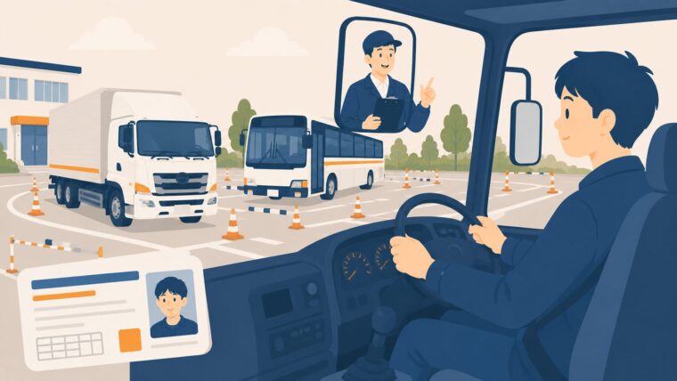 二種免許の教習イラスト