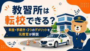 教習所は転校できる？料金・手続きの流れと3つのデメリットを元教官が解説