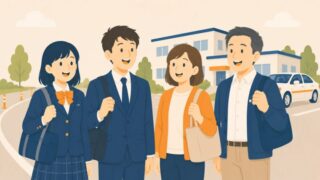 いろいろな世代の合宿免許参加者のイラスト